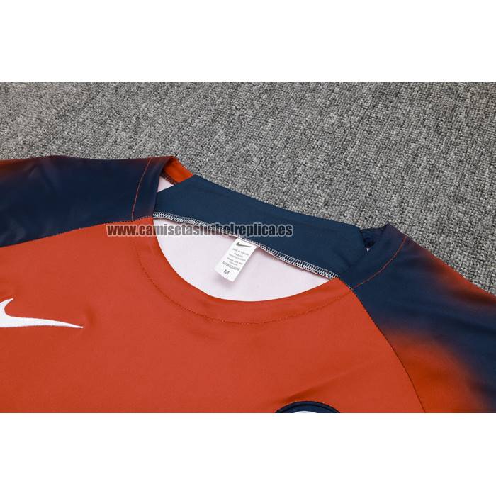 Chandal del Paris Saint-Germain Manga Corta 2023-24 Rojo y Azul - Pantalon Corto